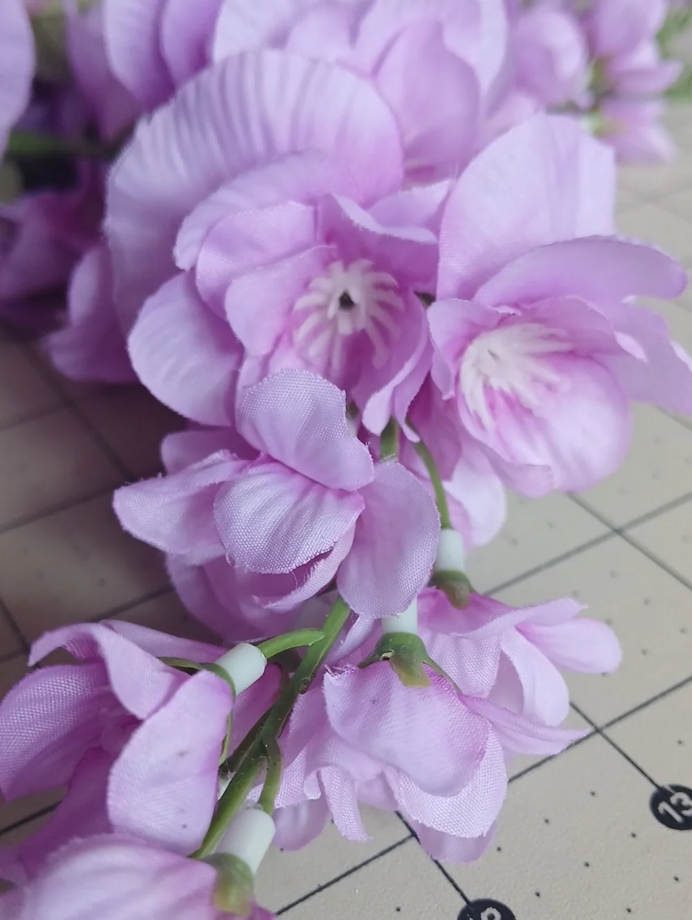 Purple Wisteria Bouquets - Set Of 4